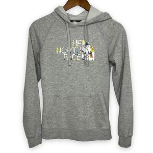 The North Face Heather Gray‎ Half Dome Logo Pullover Hooded Sweatshirt Small